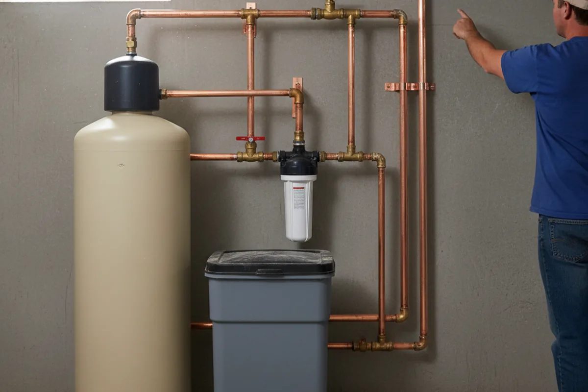 Whole-house water treatment system installed in Rougon